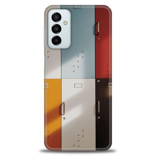 Samsung Galaxy M13 Kılıf HD Baskılı Kılıf - Renkli Kapılar + Tam Ekran Koruyucu