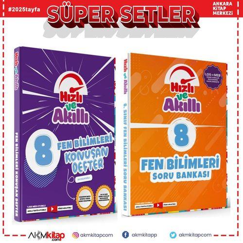 Tammat 8.Sınıf Fen Bilimleri Hızlı ve Akıllı Defter ile Soru Bankası Seti 2 Kitap