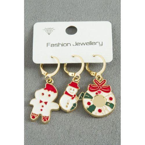 Yılbaşı Temalı Lüx Mineli Küpe