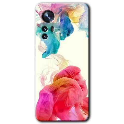 Xiaomi Mi 12 HD Baskılı Kılıf + 9D Tam Ekran Koruyucu - Gökkuşağı Color