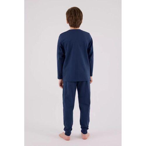 U.s. Polo Assn Uzun Kol Pijama Takım Us2233-4 Koyu İndigo