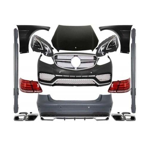 Mercedes W212 Uyumlu Full Body Kit-Makyajsız Kasayı Makyajlı E63E Çevirme(Far-Stop-Kaput Ve Çamurluk Dahil)