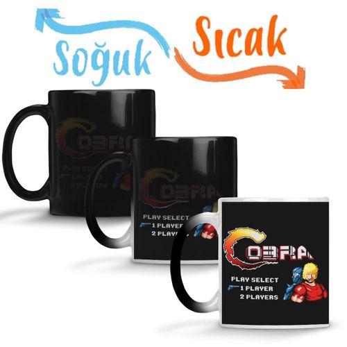 Videogames Player Select Cobra Sihirli Kupa Bardak Porselen