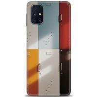 Samsung Galaxy M31S Kılıf HD Baskılı Kılıf - Renkli Kapılar + Tam Ekran Koruyucu