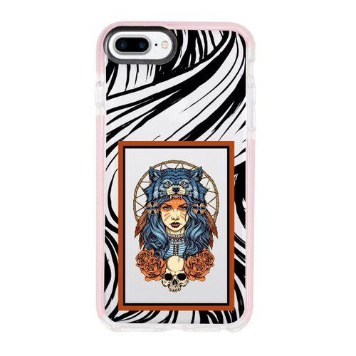 iPhone 7 Plus Warrior Woman Candy Bumper Silikonlu Telefon Kılıfı