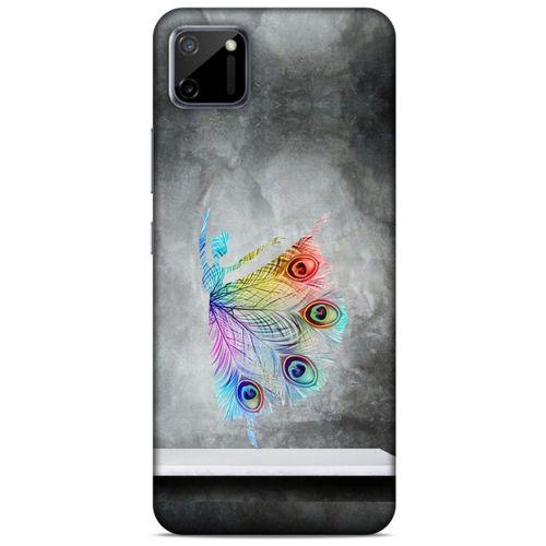 Oppo Realme C11 Kılıf Desenli Özel Seri Tüyler (38) Neo Hybrid Kılıf