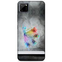 Oppo Realme C11 Kılıf Desenli Özel Seri Tüyler (38) Neo Hybrid Kılıf