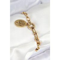 316L Çelik Tifany Ağaç Model Gold Renk Kadın Bileklik