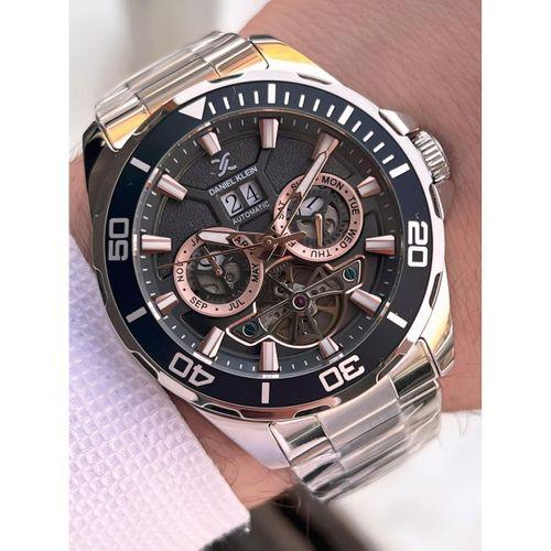 Daniel Klein Otomatik Erkek Kol Saati 30 Metre Suya Dayanıklı Çelik Kordon + Bileklik Hediyeli VS.BLKT.0704