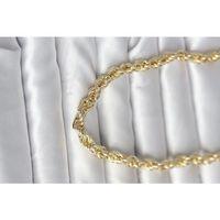 CM 14K Gold Renk Kalın Burgu Zincirli Model 60 cm Kadın Kolye