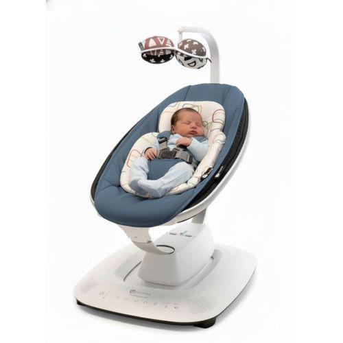 4moms Mamaroo 5.0 Elektrikli Ana Kucağı - Slate Blue + Yenidoğan Destek Pedi