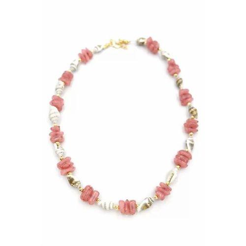 Deniz Kabuğu Kolye - Nar Çiçeği