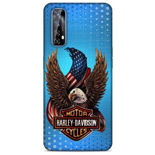 Realme 7 Uyumlu Kılıf Motorsiklet (38) Neo Hybrid Kılıf Harley Davidson