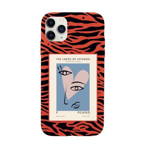 iPhone 11 Pro Picasso The Ladies of Avignon Desenli Premium Silikonlu Telefon Kılıfı