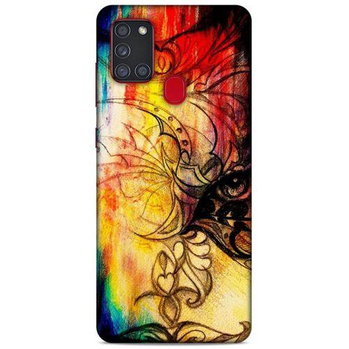 Lopard Samsung Galaxy A21s Uyumlu Kılıf Manipülasyon ☻ (36) Glitter Kılıf Desenli