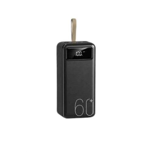 Powerbank 60.000 Mah Taşınabilir Şarj Hızlı El Fenerli Dijital Göstergeli