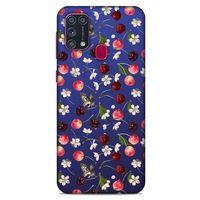 Frutix Kiraz 02 Samsung Galaxy M31 Kılıf Desenli Silikon