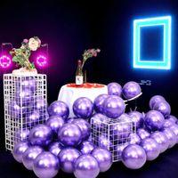 ULTRA YÜKSEK KALİTE 50 ADET MOR KROM BALON AYNALI BALON PARLAK BALON METALİK BALON KROM MOR BALON