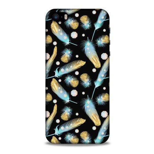 Apple iPhone SE Kılıf Desenli Özel Seri Tüyler (26) Tpu Silikon Kılıf