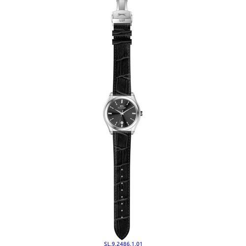 Slazenger SL.09.2486.1.01 Quartz Deri Siyah 41 mm Erkek Kol Saati