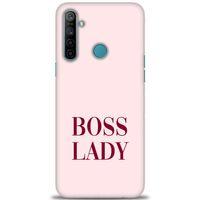 Realme C3 Kılıf HD Baskılı Kılıf - Boss Lady + Tam Ekran Koruyucu