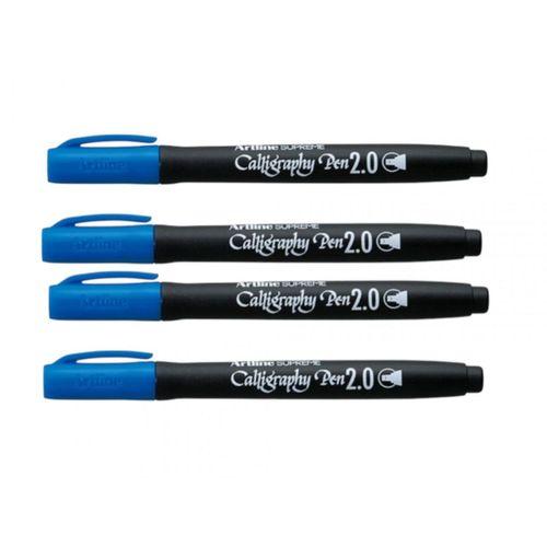 ARTLİNE SUPREME CALLİGRAPHY PEN 2.0 BLUE ( 4 Adet )