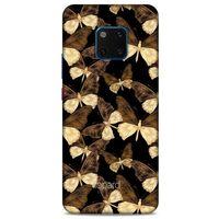 Huawei Mate 20 Pro Kılıf Kelebek Etkisi (41) Tank Kılıf Bej Yeşil