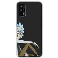 Realme 7 Pro HD Baskılı Kılıf + 9D Tam Ekran Koruyucu - Rick