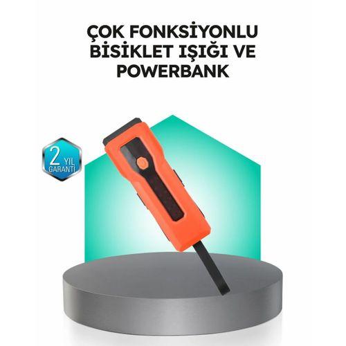 5000 Mah Bataryalı Bisiklet Farı Cob Çakar Çok Fonksiyonlu