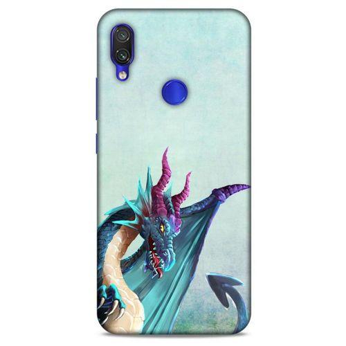 Xiaomi Redmi Note 7 Pro Kılıf Dragons (19) Kılıfları Mavi Ejderha