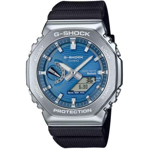 Casio GBM-2100A-2BDR Quartz Analog/Dijital Silikon Siyah 20 ATM 44 mm Erkek Kol Saati