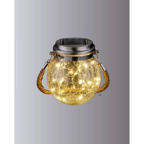 Güneş Enerjili Cam Sarkıt Bahçe Balkon Teras Aydınlatma 30 Led