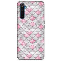 Mermer Desenli (30) Tema Silicone Case Toz Pembe Oppo Realme 6 Pro Kılıf