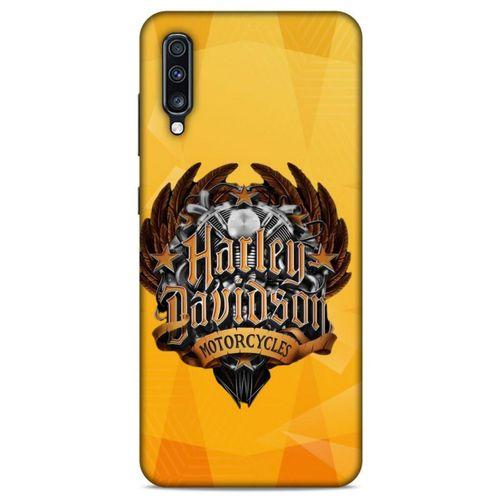 Samsung Galaxy A70 Uyumlu Kılıf Motorsiklet (37) Silicone Cover Harley Davidson