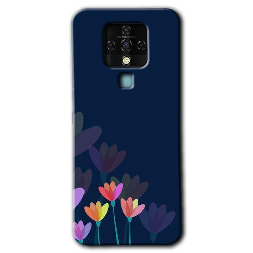 Potkal Hediye Fabrikası Tecno Camon 16 Kılıf HD Desen Baskılı Arka Kapak - Çizim Çiçekleri