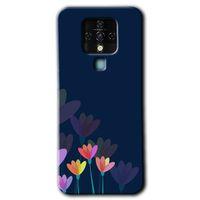 Potkal Hediye Fabrikası Tecno Camon 16 Kılıf HD Desen Baskılı Arka Kapak - Çizim Çiçekleri