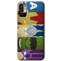 Poco M3 Pro Kılıf HD Desen Baskılı Arka Kapak - Avengers-1 + Kırılmaz Cam