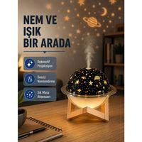 Usb Projeksiyon Gece Lambası Ve Hava Nemlendirici – Aromaterapi Destekli, Taşınabilir Mini