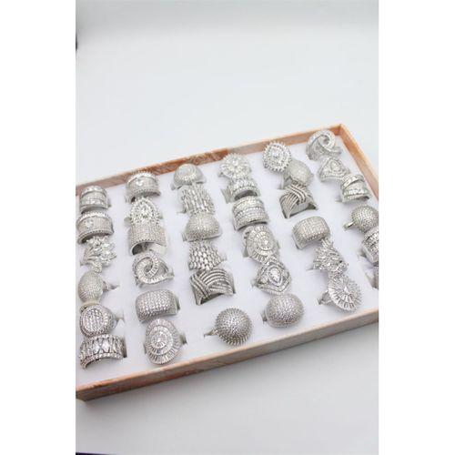 36'lı Zirkon Yüzük Seti - Gümüş