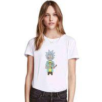Rick Baskılı Beyaz Kadın Tshirt