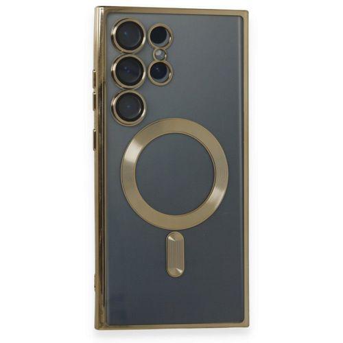 Samsung Galaxy S24 Ultra Kılıf Kross Magneticsafe Kapak - Gold