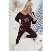 Kadın Uzun Kollu V Yakalı Desenli Viskon Iki Iplik Bluz Ve Pantolon Ikili Takım