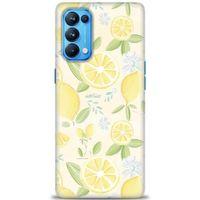 Oppo Reno 5 Pro Kılıf HD Baskılı Kılıf - Limon + Tam Ekran Koruyucu