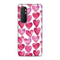 Xiaomi Mi Note 10 Lite Kılıf Kalpler Arka Kapak Silikon Koruma Full Koruyucu