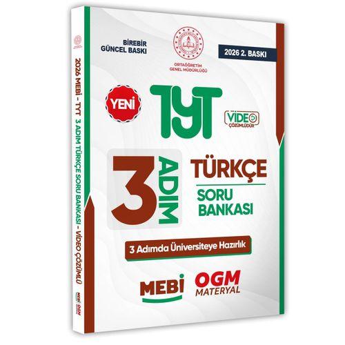 2026 TYT MEBİ-OGM 3 ADIM Türkçe Soru Bankası RENKLİ A4 Boyut Video Çözüm BASKI ÜCRETİ