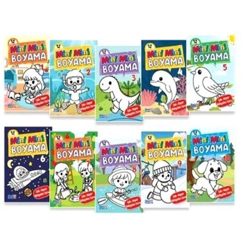 Sihirli Parmaklar - Mini Mini Boyama Kitabı 16 Sayfa Karışık - 6 adet