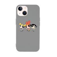 iPhone 14 Uyumlu Powerpuff Girls Desenli Premium Silikonlu Lansman Telefon Kılıfı
