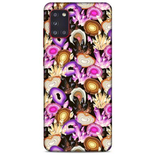 Samsung Galaxy A31 Kılıf Baskılı Özel Seri Taşlı (16) Kalın Kılıf