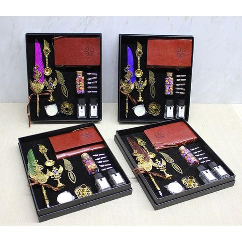 Deri Defterli Divit Hokka Ve Mühür Seti Model 2