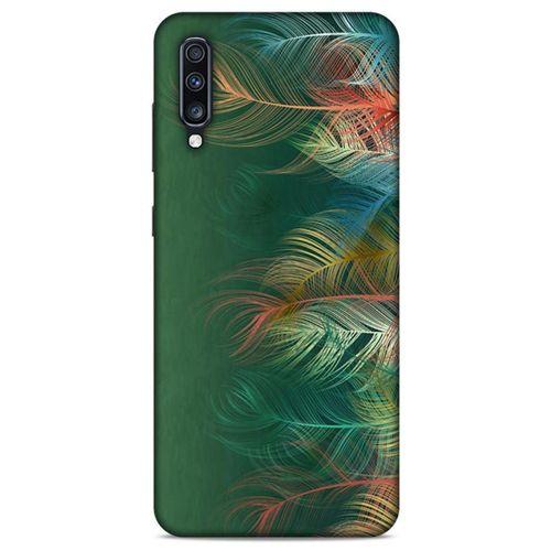Samsung Galaxy A70 Kılıf Desenli Özel Seri Tüyler (31) TPU Kılıf